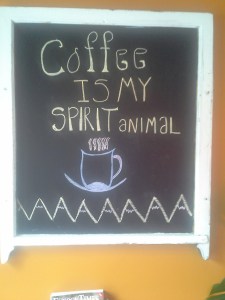 My writing café speaks my language.